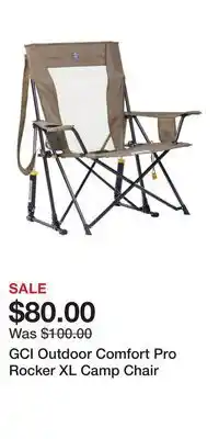 Cabela's GCI Outdoor Comfort Pro Rocker XL Camp Chair offer