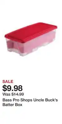 Cabela's Bass Pro Shops Uncle Buck's Batter Box offer