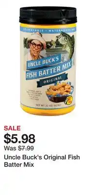 Cabela's Uncle Buck's Original Fish Batter Mix offer