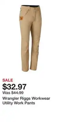 Cabela's Wrangler Riggs Workwear Utility Work Pants offer