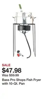 Cabela's Bass Pro Shops Fish Fryer with 10-Qt. Pan offer