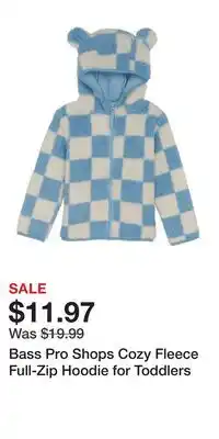 Cabela's Bass Pro Shops Cozy Fleece Full-Zip Hoodie for Toddlers offer
