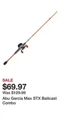 Cabela's Abu Garcia Max STX Baitcast Combo offer