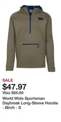 Cabela's World Wide Sportsman Daybreak Long-Sleeve Hoodie - Birch - S offer
