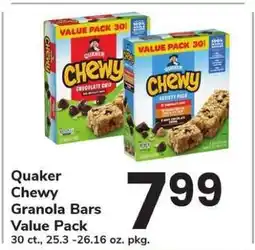 Safeway Quaker Chewy Granola Bars Value Pack offer