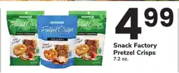 Safeway Snack Factory Pretzel Crisps offer