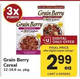 Safeway Grain Berry Cereal offer