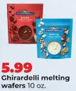 Hy-Vee Ghirardelli melting wafers offer