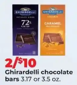 Hy-Vee Ghirardelli chocolate bars offer