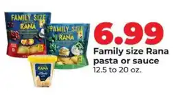 Hy-Vee Family size Rana pasta or sauce offer