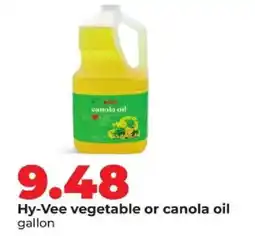 Hy-Vee Hy-Vee vegetable or canola oil gallon offer