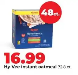 Hy-Vee Hy-Vee instant oatmeal offer