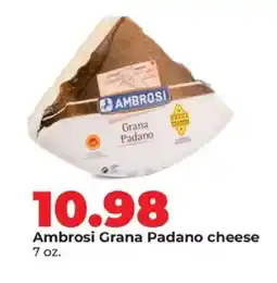 Hy-Vee Ambrosi Grana Padano cheese offer