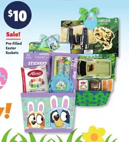 Family Dollar Pre-Filled Easter Baskets offer