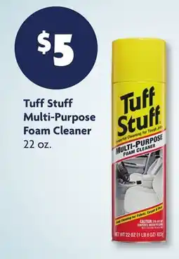 Family Dollar Tuff Stuff Multi-Purpose Foam Cleaner offer