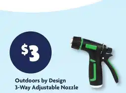 Family Dollar Outdoors By Design 3-Way Adjustable Nozzle offer