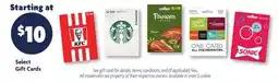Family Dollar Select Gift Cards offer