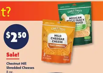 Family Dollar Chestnut Hill Shredded Cheeses offer