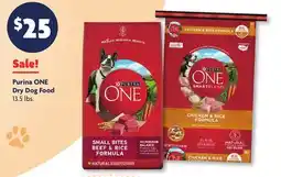 Family Dollar Purina ONE Dry Dog Food offer