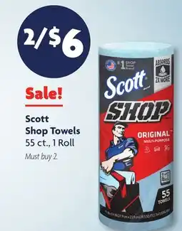 Family Dollar Scott Shop Towels offer