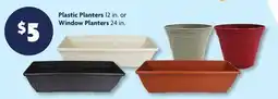 Family Dollar Plastic Planters 12 in. Or Window Planters 24 in offer