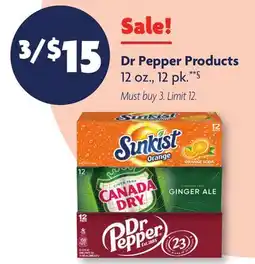 Family Dollar Dr Pepper Products offer