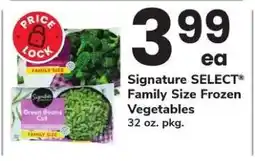 Safeway Signature SELECT Family Size Frozen Vegetables offer