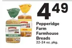 Safeway Pepperidge Farm Farmhouse Breads offer