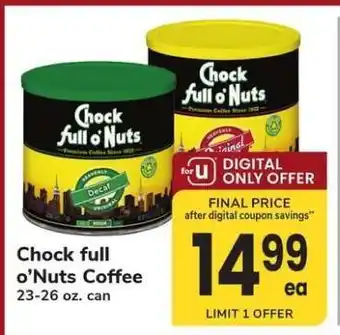 Safeway Chock Full o'Nuts Coffee offer