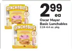 Safeway Oscar Mayer Basic Lunchables offer