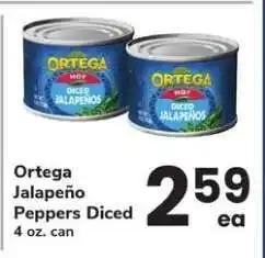 Safeway Ortega Jalapeño Peppers Diced offer