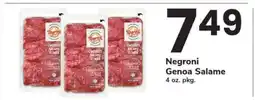 Safeway Negroni Genoa Salame offer