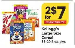 Safeway Kellogg's Large Size Cereal offer