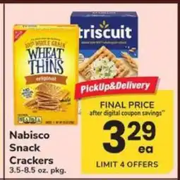 Safeway Nabisco Snack Crackers offer