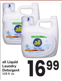 Safeway all Liquid Laundry Detergent offer