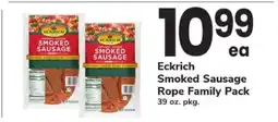 Safeway Eckrich Smoked Sausage Rope Family Pack offer