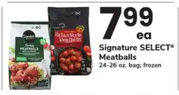 Safeway Signature Select Meatballs offer
