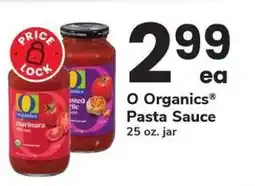 Safeway O Organics Pasta Sauce offer