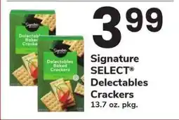 Safeway Signature SELECT Delectables Crackers offer