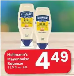 Safeway Hellmann's Mayonnaise Squeeze offer