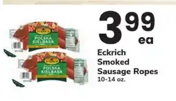 Safeway Eckrich Smoked Sausage Ropes offer