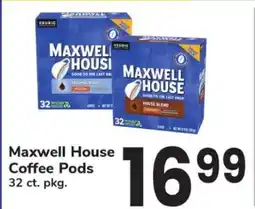 Safeway Maxwell House Coffee Pods offer