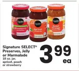 Safeway Signature SELECT Preserves, Jelly or Marmalade offer