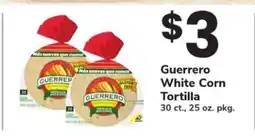 Safeway Guerrero White Corn Tortilla offer