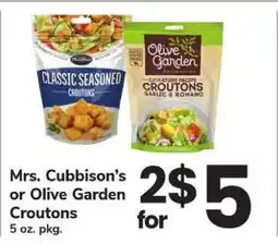 Safeway Mrs. Cubbison’s or Olive Garden Croutons offer