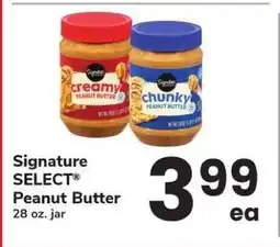 Safeway Signature Select Peanut Butter offer