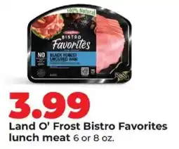 Hy-Vee Land O' Frost Bistro Favorites lunch meat offer