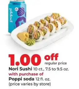 Hy-Vee Nori Sushi offer