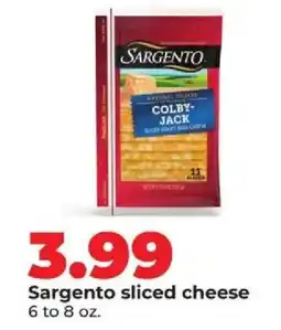 Hy-Vee Sargento sliced cheese offer
