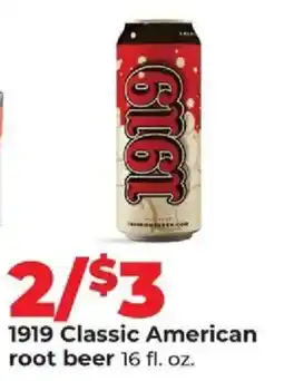 Hy-Vee 1919 Classic American root beer offer